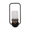 Eliante Modern Wall Lights Mild Steel, Glass & Glass Material Brown,Gold & White Finish