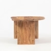 Cobain Solid Wood Coffee Table In Dark Walnut Finish