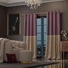 Stoa Paris Satin Curtain for Door, 70% Blackout Curtains, Sun Protection, Set of 2, Versailles - Royal Rouge