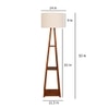 Theoren Beige Jute Shade Floor Lamp