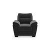 Adelaide Premium 1 Seater Fabric Sofa in Pebble Grey Colour