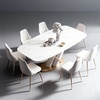 Modernist Metal Dining Table Set
