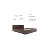 Hideki Goldline Queen Size In Bed Walnut Finish