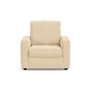 Apollo High Back 1 Seater  Fabric Sofa In Birch Beige Colour