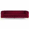 Cherish Fabric Sofa - Maroon