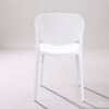 Kepler Brooks Serena Cafeteria Dining Chair in White Colour