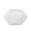 White Nordic style Geometric designed Candle Holder in White Colour