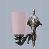 Devansh Metal Electric Wall Light in Antique Gold Colour with Grey Shade Count of 1 Light