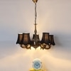 Devansh Dual Steel Metal  Wallmounted Lamp With Beige Jute  Shade