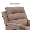 Silvana One Seater Motorized Fabric Recliner in Taupe Beige Colour