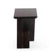 Darcy Sheesham Wood Contemporary Rectangle Set Of 2 Tea Table  Side Tables In Dark Mahagony Finish