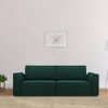 Cacef 3 Pull Out Sofa Cum Bed ith storage In Green Colour