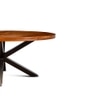 Xerone Solid Wood 6 Seater Dining Table in Black Finish