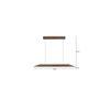 Venus 36 Brown Solid Wood Single Hanging Light