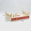 D'Dass White Mdf and Sheesham Wooden Temple For Pooja
