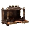 D'Dass Copper Sheesham and Mdf Wooden Temple For Pooja In Home and Office