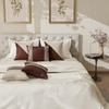Stoa Paris Cushion Covers, Digital Printed Pillow Covers Set of 5, Throw Cushion Covers for Bed, Sofa - Hot Chocolate