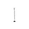 Stafford Black Glass Shade Floor Lamp