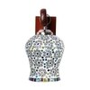 Devansh Solid Wood Electric Wall Light in Brown Colour with Multi Shade Count of 1 Light