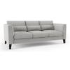 Lewis Sofa Set (Colour : Vapour Grey, Cushion : Hard, Seater : 3+1+1)