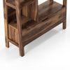 Alberto Solid Wood Bookshelf in Teak Finish