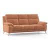 Emila 3 Seater Fabric Sofa In Amber Weave Colour