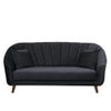 Nilo Velvet 3 Seater Sofa Dark in Grey Colour