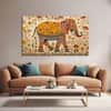 The Castle Decor Madhubani Art Wall Painting Wooden Framed 27x48 Inch (Style 3)