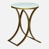 Metalvy Metal Side Table in Gold Colour