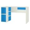 Astra Kids Study Desk with Open Shelves and Drawer in Azure Blue Colour