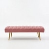 Mallow Metal Bench in Pink Finish