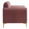 Josbert Velvet 2 Seater Sofa In  Peech Colour