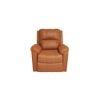 Spino Leatherette One Seater Manual Recliner in Tan Colour