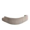 Zenliving Wood Left Aligned 3-Seater With Upholstery Non Storage Sofa In Beige Colour
