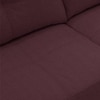 Franco 3 Seater Leather Sofa in Wine Colour