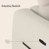 Linaro Leather Two Seater Double Motor Recliner In Grey Colour