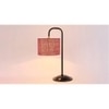 Noelle Maroon Jute Shade Iron Table Lamp