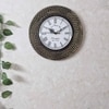 Asher Brown Colour Engineered Wood Distress Finish Dotted wall Clock by Disoo Fashions