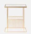 Gold Metal Side Table in Gold Colour