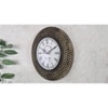Asher Brown Colour Engineered Wood Distress Finish Dotted wall Clock by Disoo Fashions