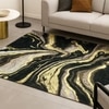 Luxe Home Polyester Cosmic Swirl Carpet – (3x5 Feet, Multicolor, TPR)
