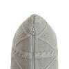 Cable Moss Cool Grey Cushion Cover 16X16  Inches