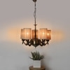 Devansh Wood Wall Mounted Lamp With Off-White Cotton Shade