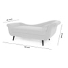 Kabera Velvet Chaise Launger in Grey Colour