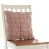 Basket Knit Cameo Pink Cushion Cover 16X16  Inches
