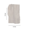 Handmade Wool Silk Shaped Rug Modern Wave Beige 6 x 9 Feet Carpet