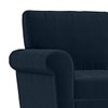 Oxford 2 Seater Fabric Sofa in Sea Port Blue Velvet Colour