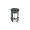 Lennox Metal Side Table in Black Finish