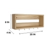 Avalon Wooden Wall Shelf Organiser With Key Holders