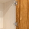 8 Shelves Semi Open Multipurpose Matrix Kitchen Cabinet In Plateau Apple & Highland Pine Finish